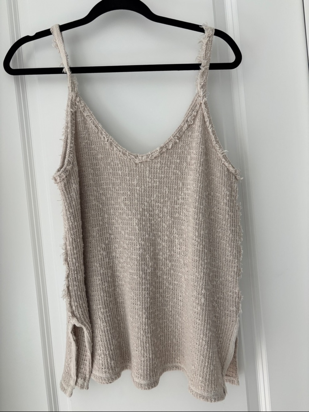 We The Free Beige Knit Tank Top